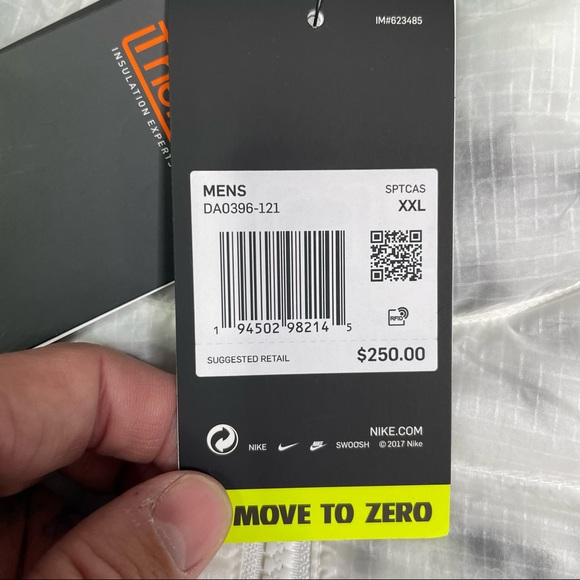 New Nike Men’s Sportswear Marble Insulation Jacket Half-Zip DA0396-121 - Picture 4 of 8